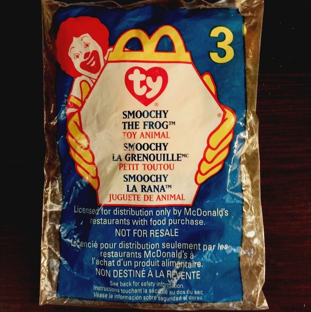 McDonald's Smoochy the Frog Collectible TY Beanie Baby